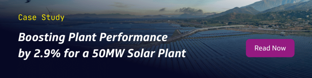A banner to read another case study: "Boosting Plant Performance by 2.9% for a 50MW Solar Plant"