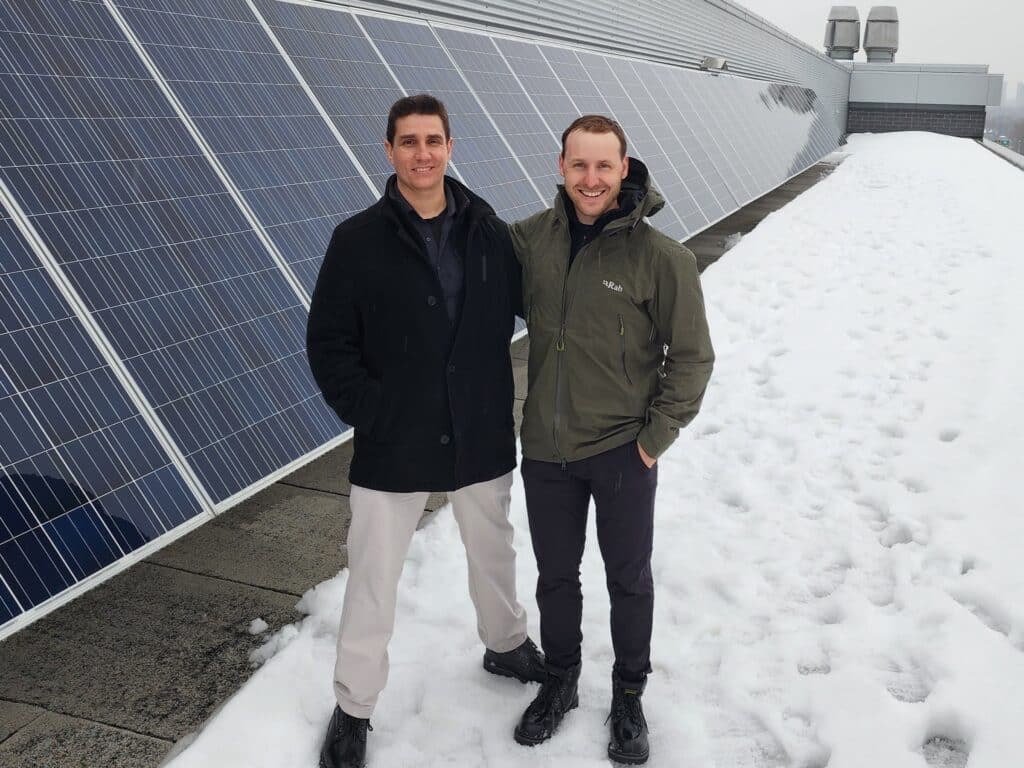 A photo of Enurgen co-founders, Kibby Pollak (CEO) and Christopher Valdivia (CTO).